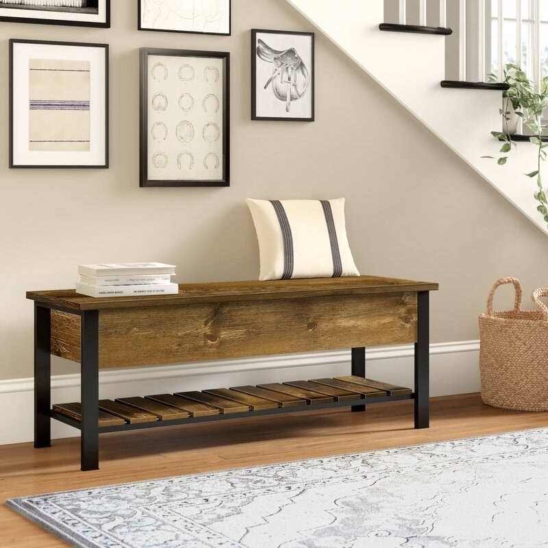 Three Posts&#x27; flip top storage bench 