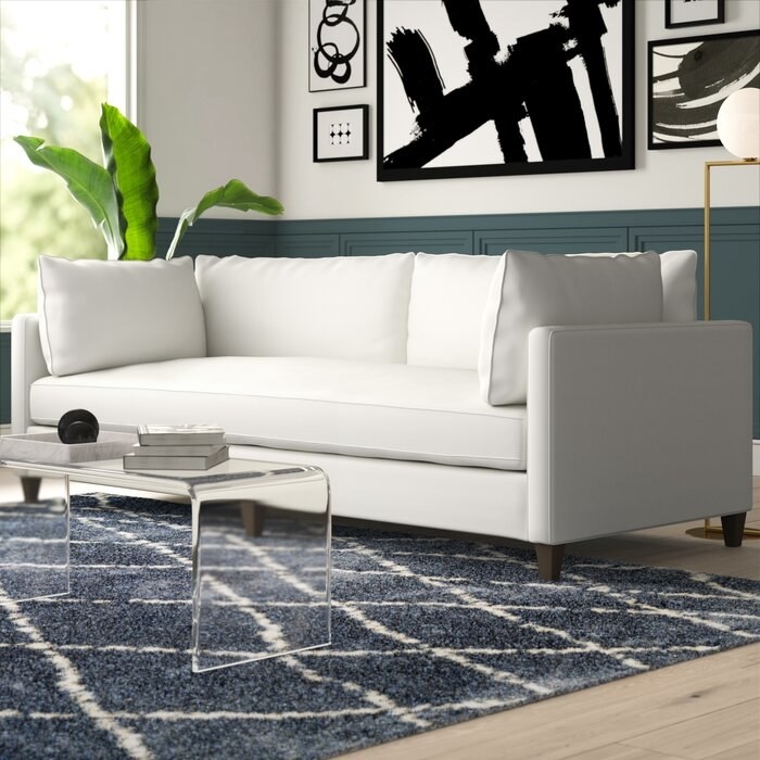 North Burnet's white square sofa