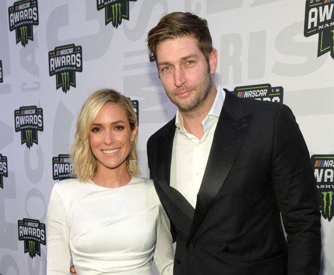 Kristin Cavallari and Jay Cutler posing together at the 2019 NASCAR Cup Awards