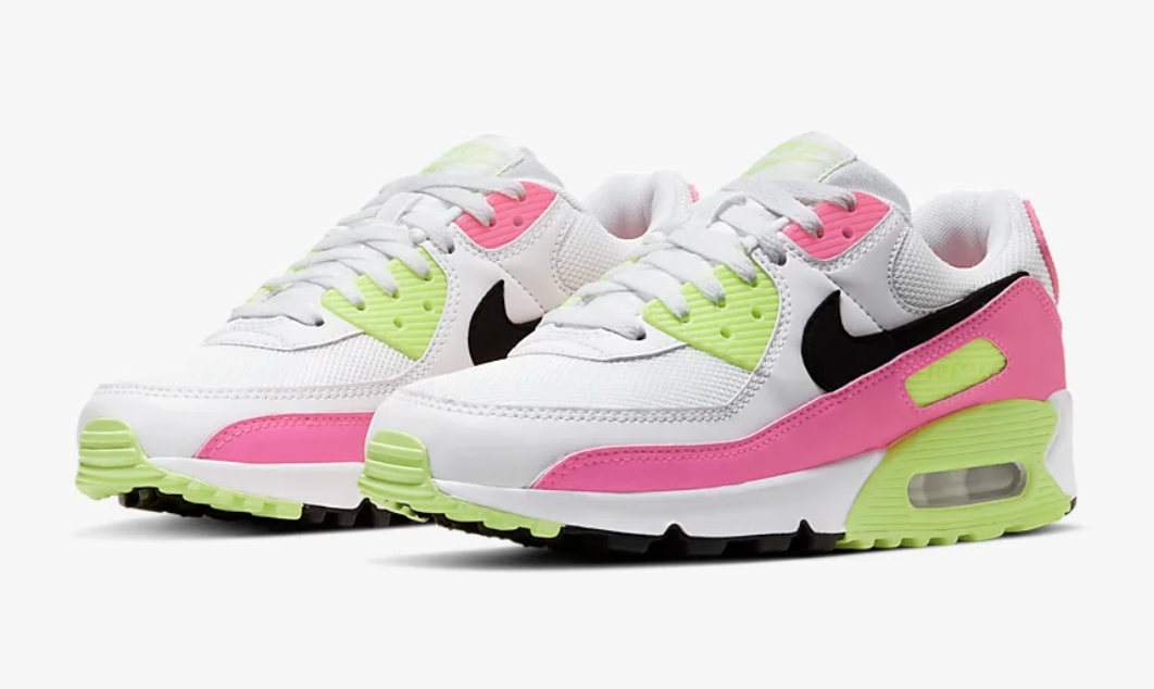 neon yellow and pink nike shoes