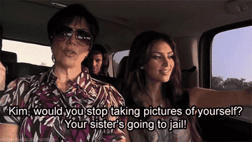 Kris asks Kim to stop taking pictures of herself because her sister&#x27;s going to jail.