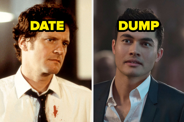 Mark from Bridget Jones's Diary and the word date, and Nick from Crazy Rich Asians and the word dump