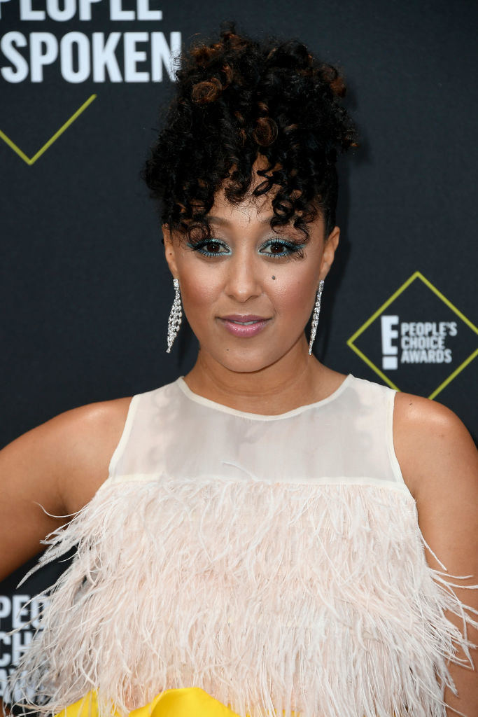 Tamera Mowry on a red carpet