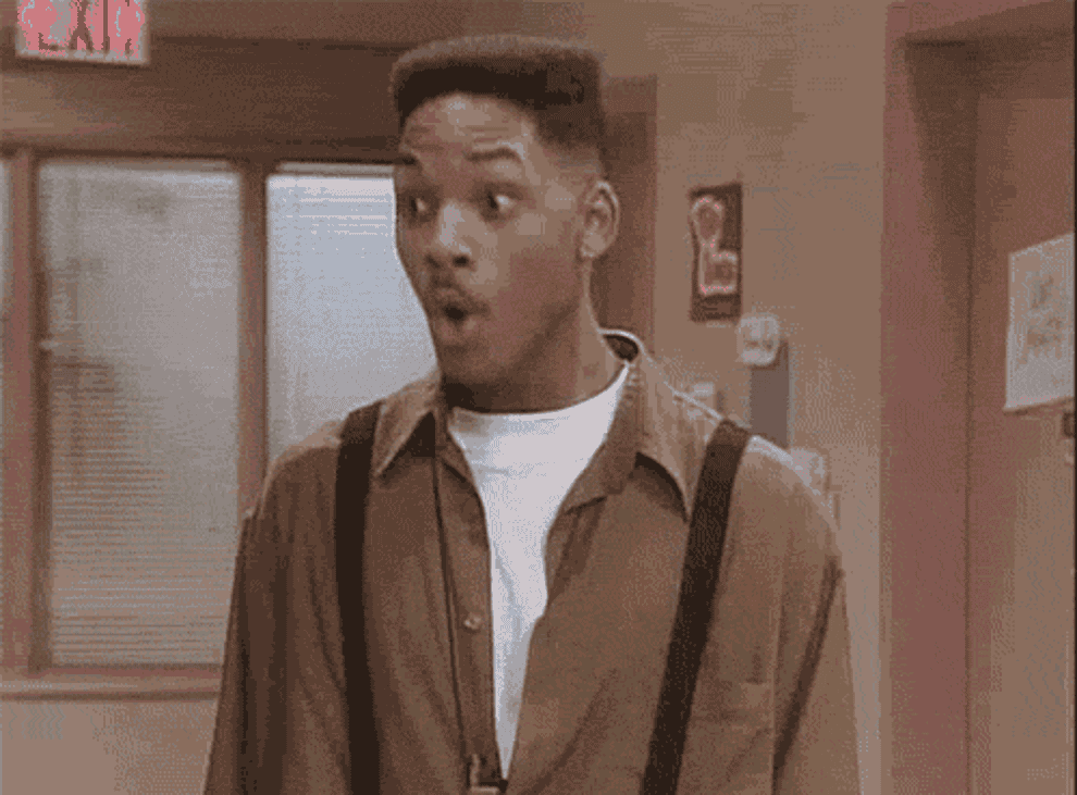 Gif of The Fresh Prince with a surprised face