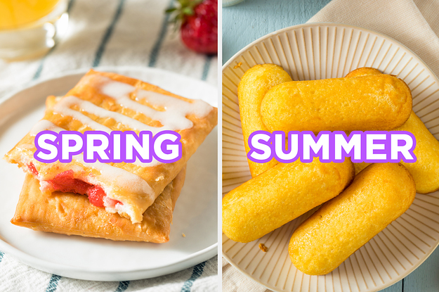 On the left, two Toaster Strudels on a plate labeled