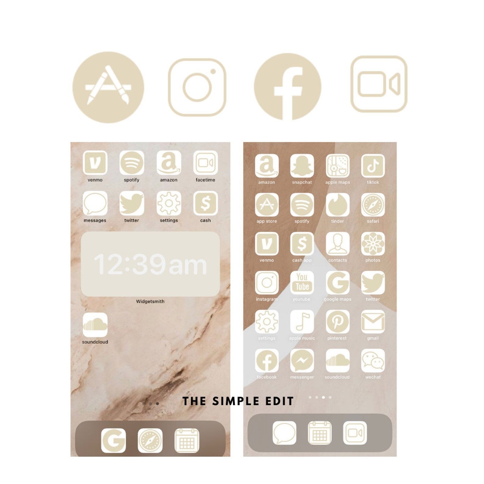 nude gradient icons