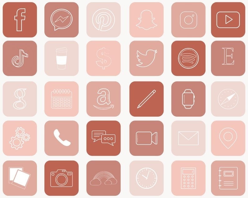 Pink Aesthetic App Logos Grey Netflix Draw reginald