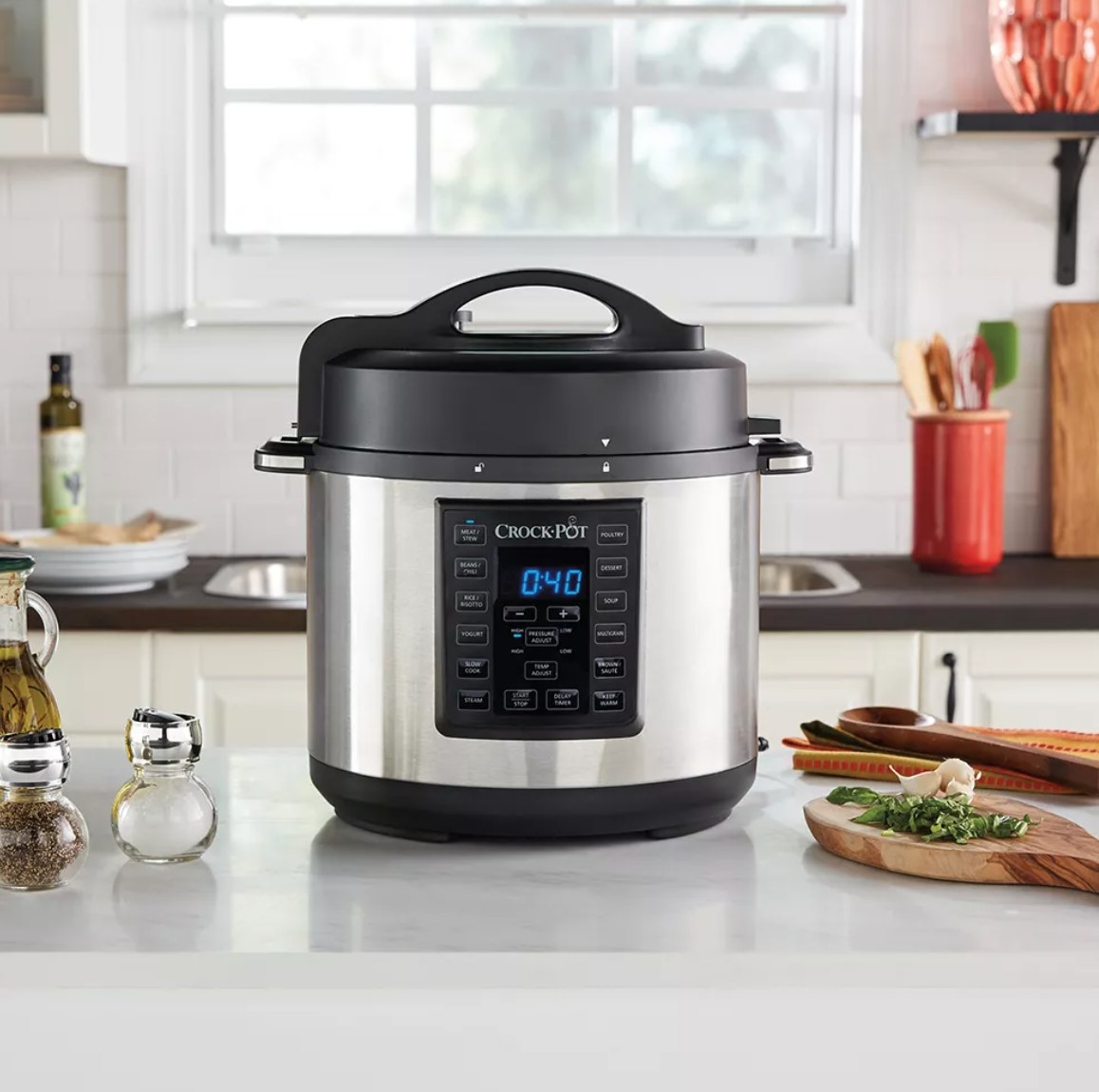 The black and silver InstantPot