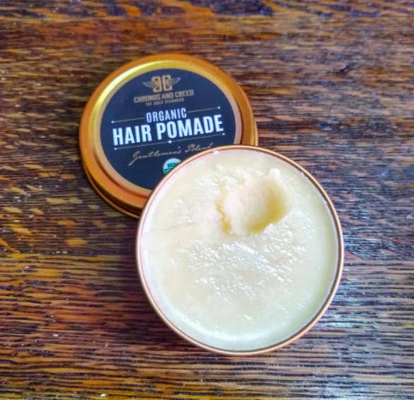 a reviewer&#x27;s photo of the open pomemade showing a creamy texture 