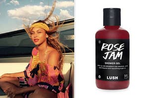 Beyonce and LUSH shower gel.