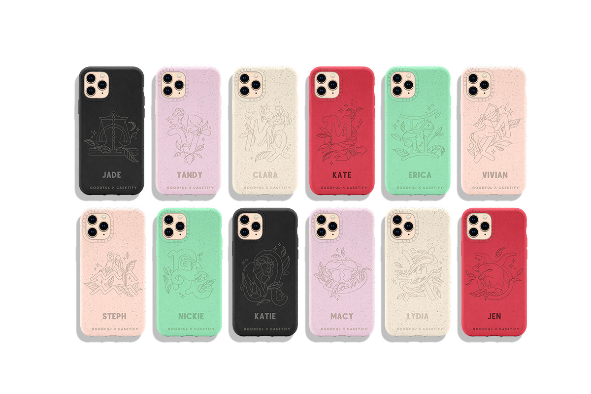 iPhone cases with astrology signs and names