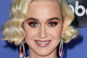 Katy Perry smiling on the red carpet