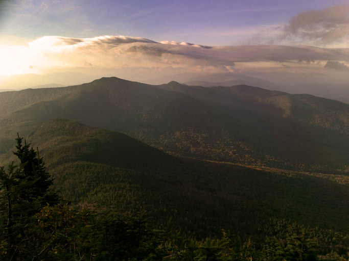 Sunrise view from Camel&#x27;s Hump in Vermont&#x27;s Green Mountains