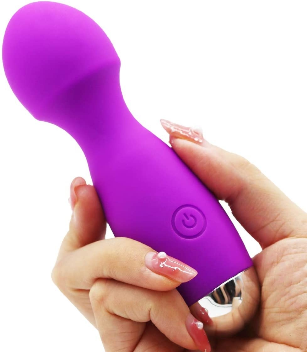 A tiny massage wand vibrator 