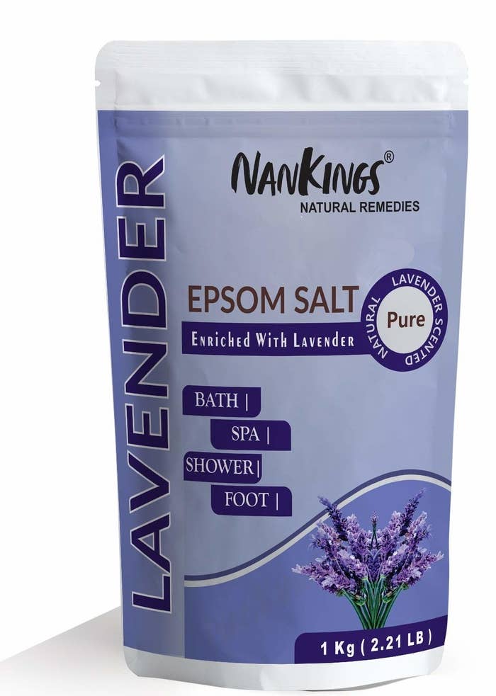 Packaging of the lavender bath salt
