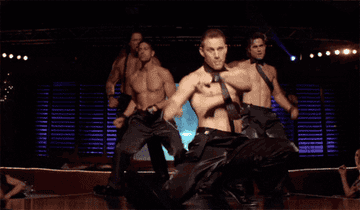 Channing grinding as Magic Mike