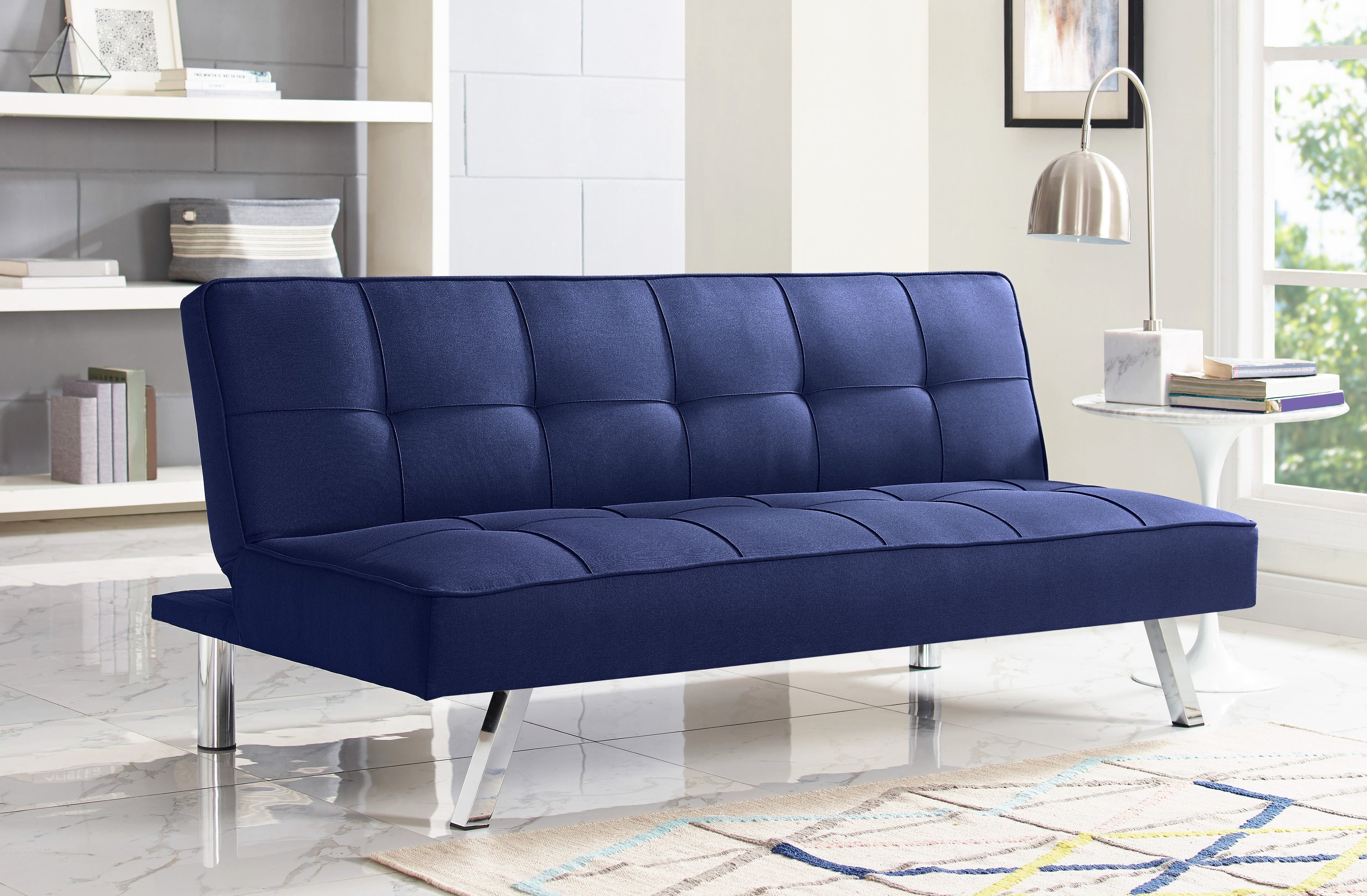 The blue sofa 