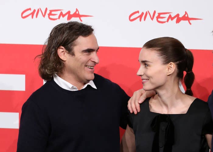 Joaquin Phoenix and actress Rooney Mara attend the &#x27;Her&#x27; Photocall 