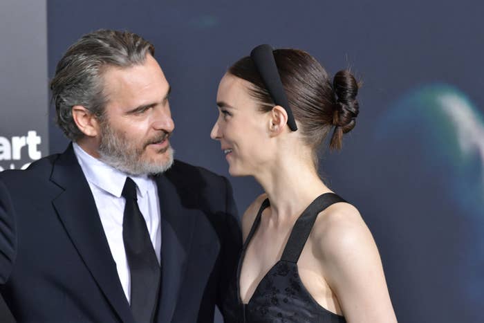 Joaquin Phoenix and Rooney Mara attend the premiere of Warner Bros Pictures &quot;Joker&quot;