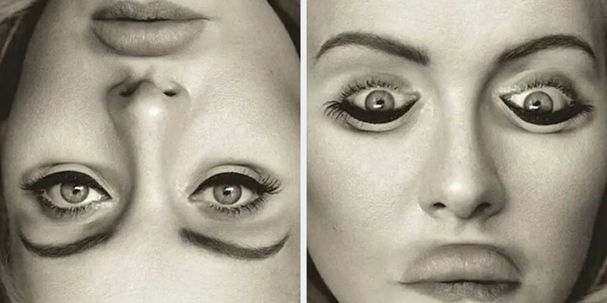 Картинка лицо перевернутое