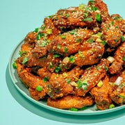 Plate of chicken wings