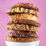 A stack of cookies
