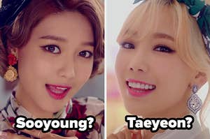 Images of Sooyoung and Taeyeon of Girls Generatioon