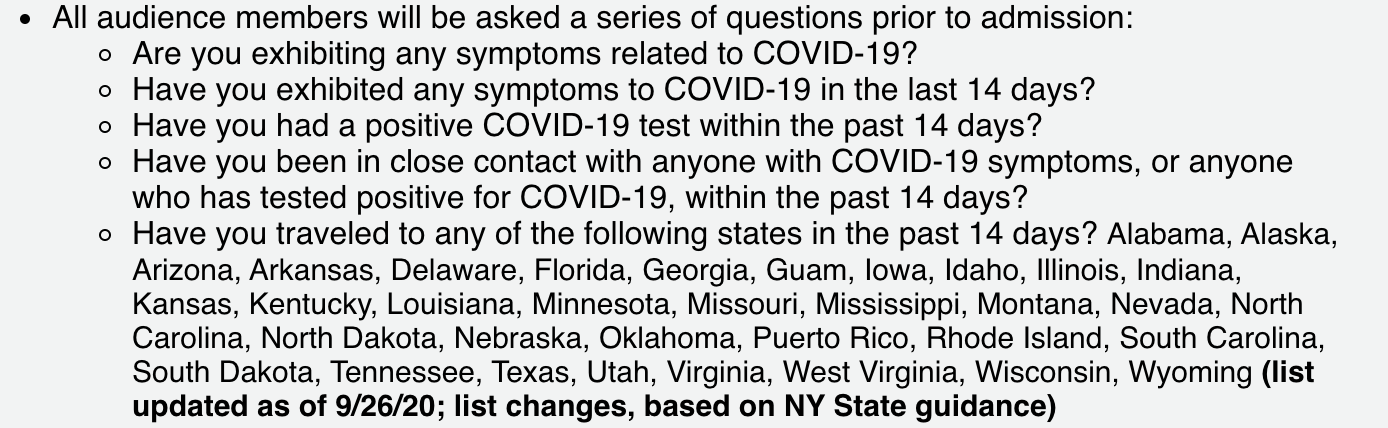 SNL coronavirus questionnaire 