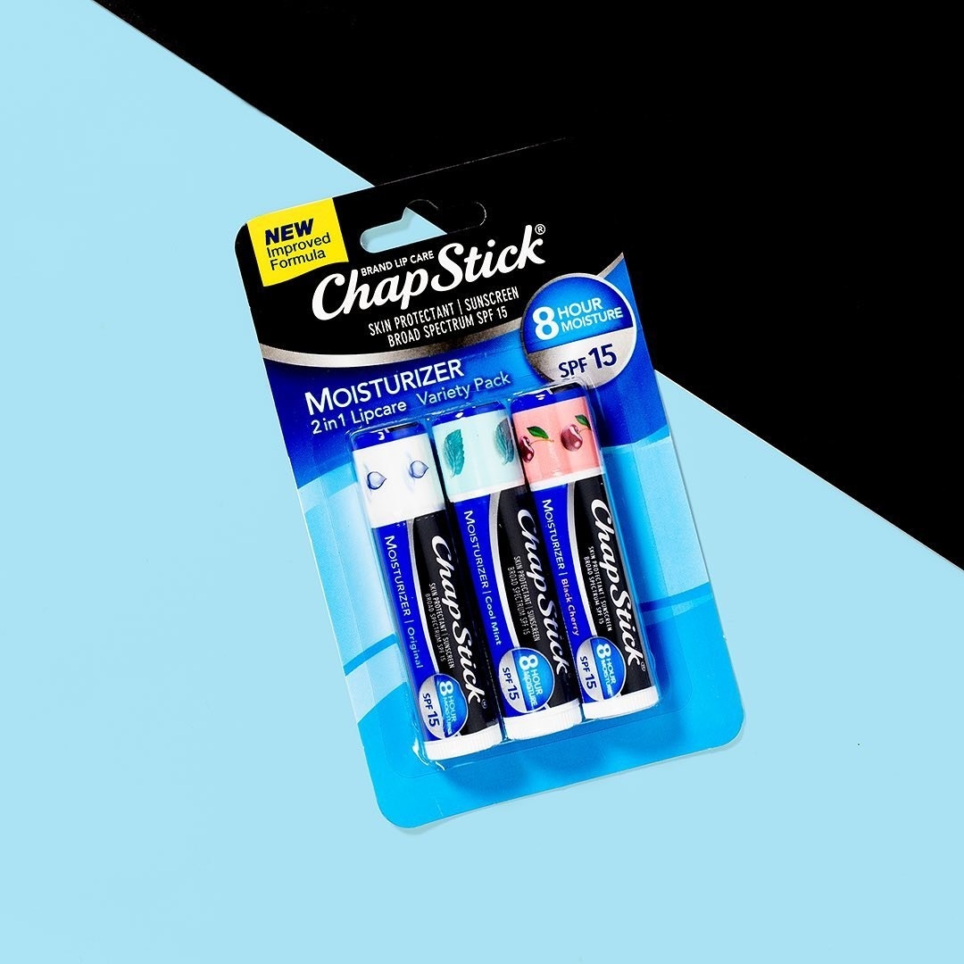 ChapStick Original lip balms in packaging