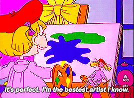 Angelica says she's "the bestest artist" she knows