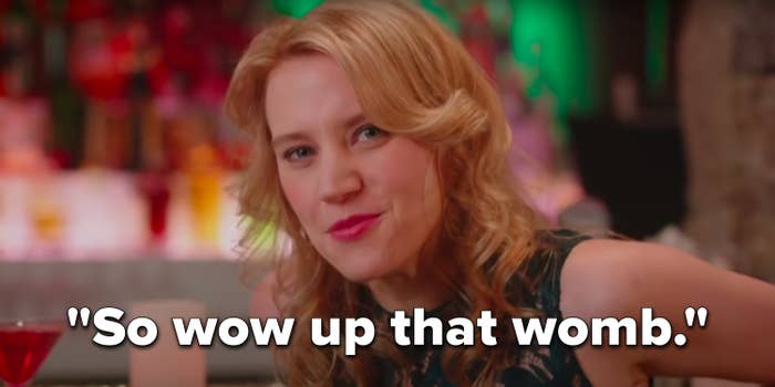Kate McKinnon says, &quot;so wow up that womb&quot;