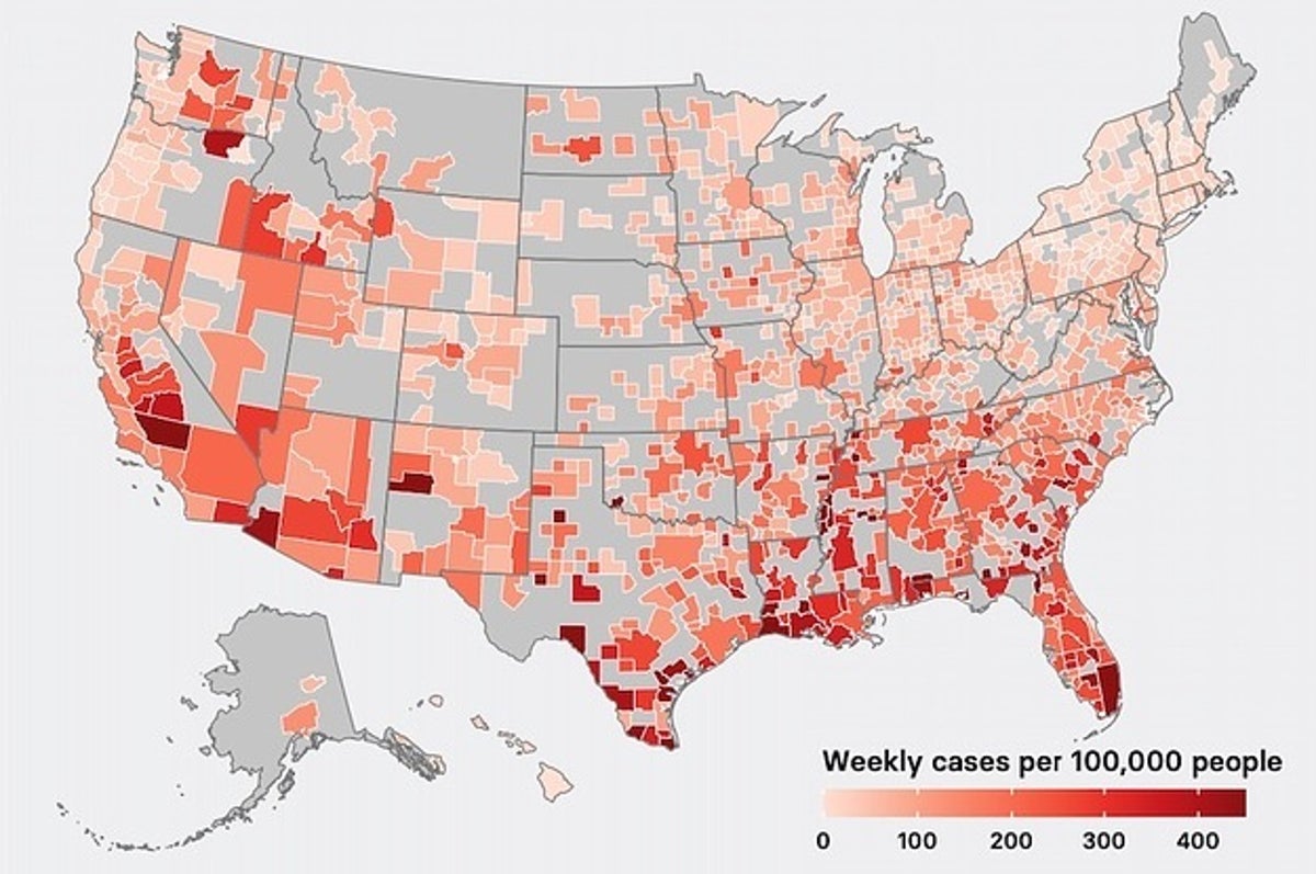 Harvard Pandemic Map By County These Maps Show How The Us Lost Control Of The Pandemic