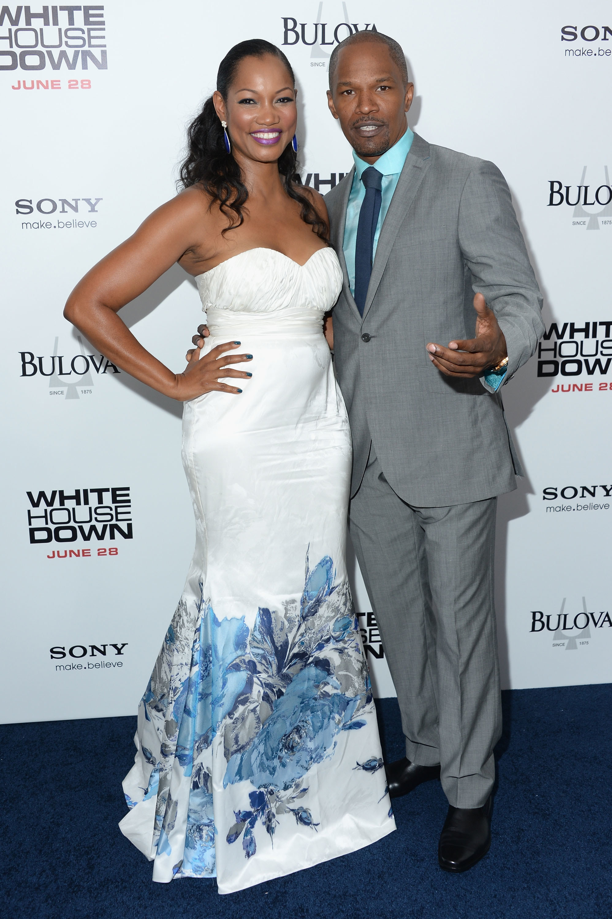 Jamie and Garcelle posing together at a movie premiere