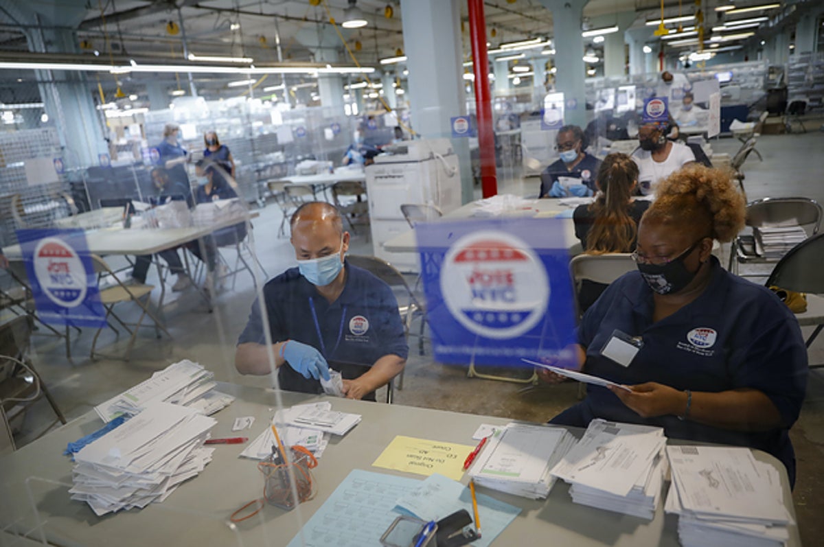 New York Voters Get Wrong Return Envelopes With Ballots,Simple King And Queen Crown Logo