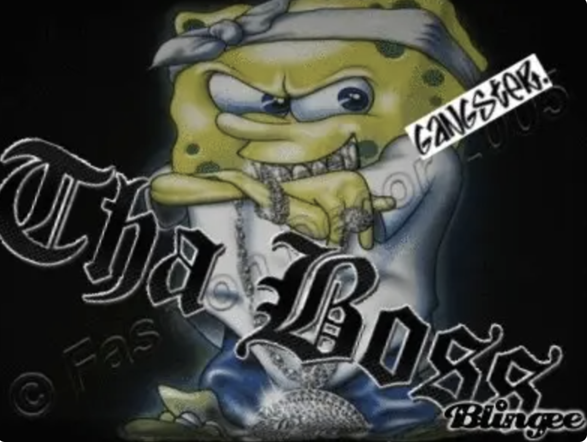 &quot;gangster&quot; spongebob