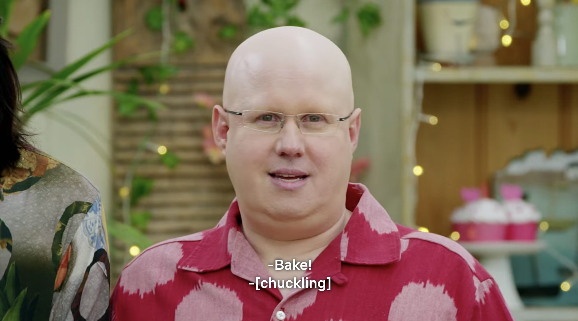 Matt Lucas saying &quot;Bake!&quot;