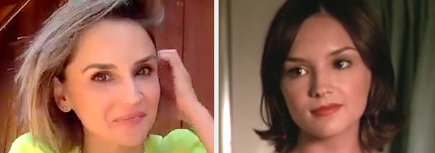 Rachael now side-by-side with a picture of her from 