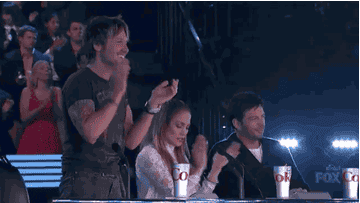 &quot;American Idol&quot; celebrity judges give an applause after a performance