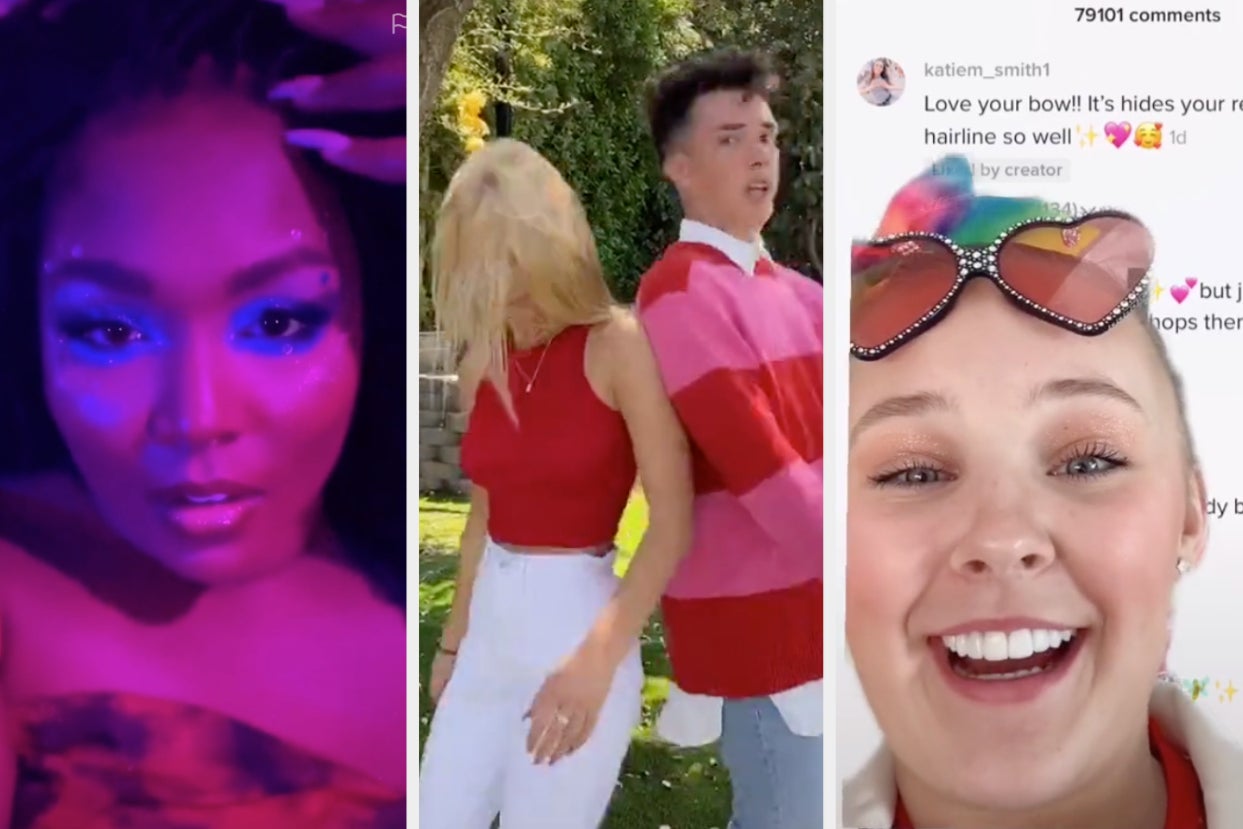 Lizzo with a Euphoria makeover, Emma Chamberlain and James Charles fake fighting, and JoJo Siwa reading mean comments