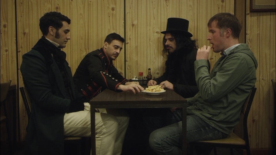 A scene from What We Do in the Shadows