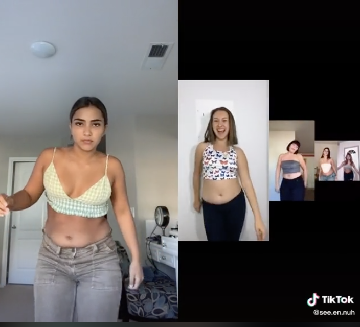 Influencers Show Their Natural Bellies On TikTok