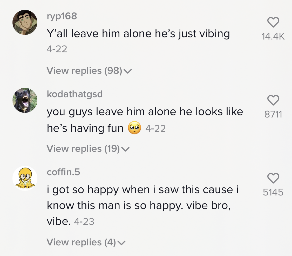 Uplifting comments on Brian&#x27;s TikTok.