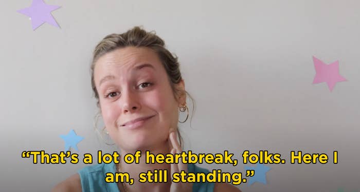 Brie saying "That's a lot of heartbreak, folks. Here I am, still standing"
