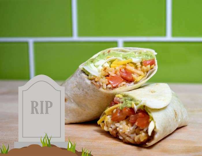 The seven layer burrito with a tombstone