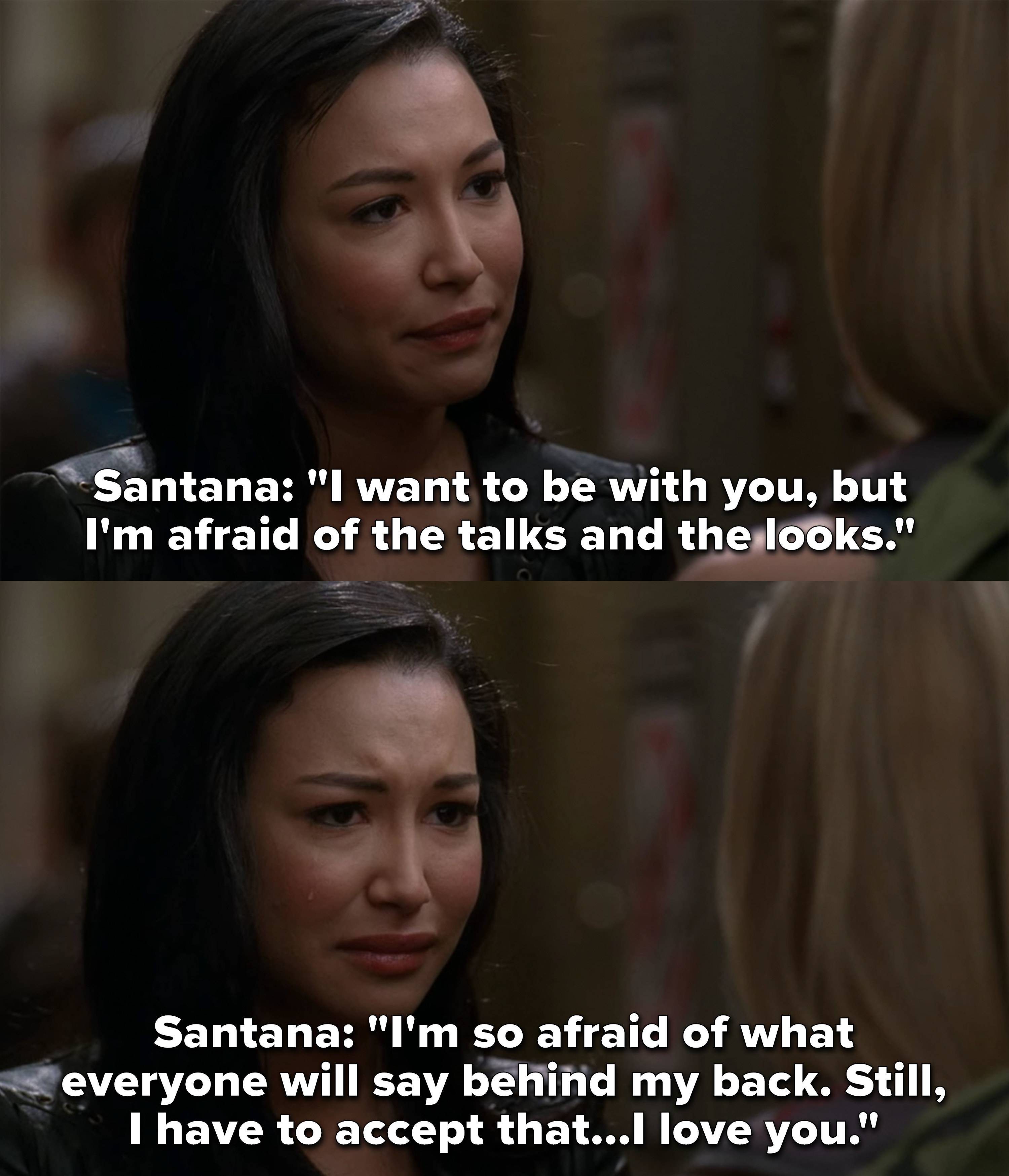 Santana: &quot;I want to be with you, but I&#x27;m afraid of the talks and the looks, I&#x27;m so afraid of what everyone will say behind my back, still I have to accept that I love you&quot;