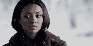 Bonnie from The Vampire Diaries in the snow