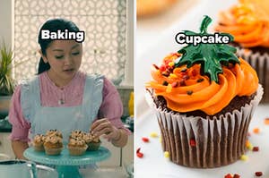 baking and a cupcake