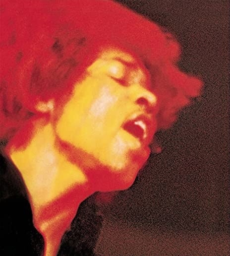 album cover of Electric Ladyland showing Jimi Hendrix sining