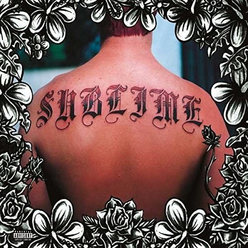 album cover of Sublime showing Bradley Nowell&#x27;s back with &#x27;Sublime&#x27; tattooed across it