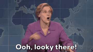 Kate Mckinnon on SNL saying, &quot;Oh, looky there!&quot;